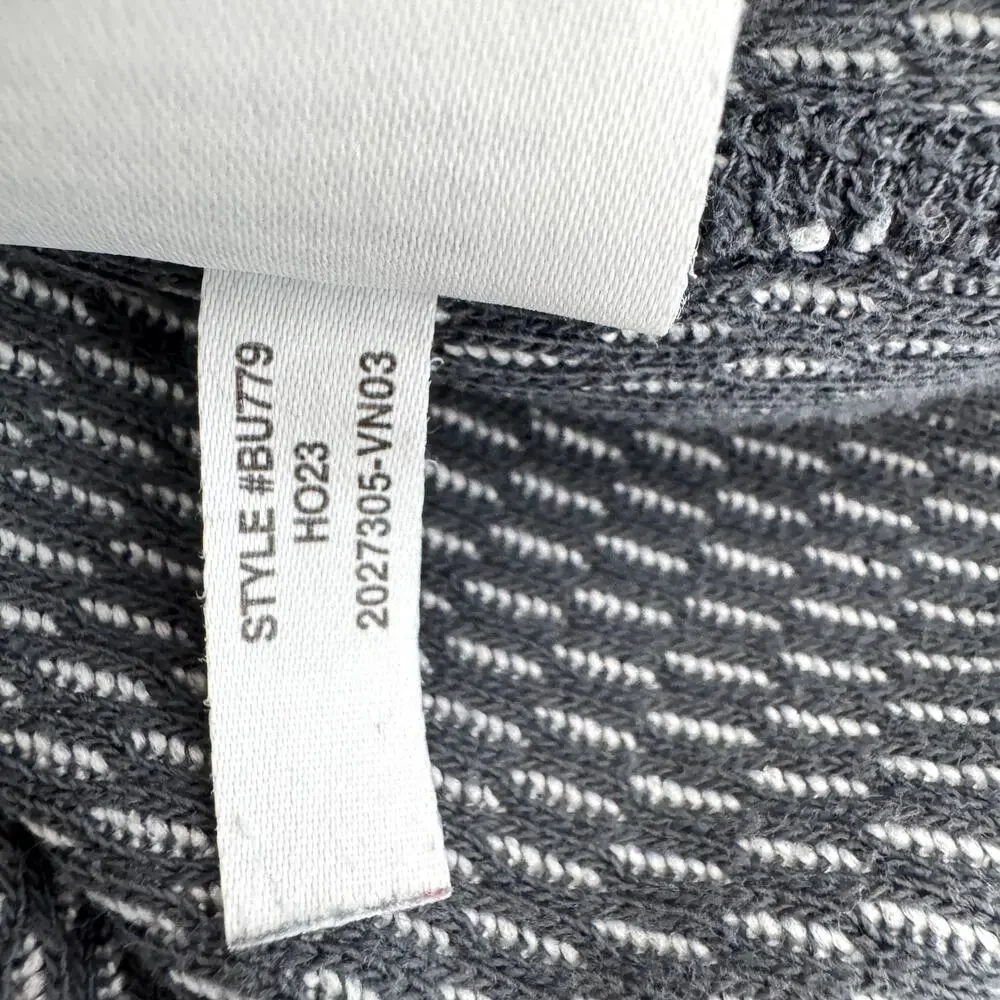 J. Crew Wallace & Barnes Mens Long Sleeve Honey Comb Knit Shirt Sz L Casual Gray